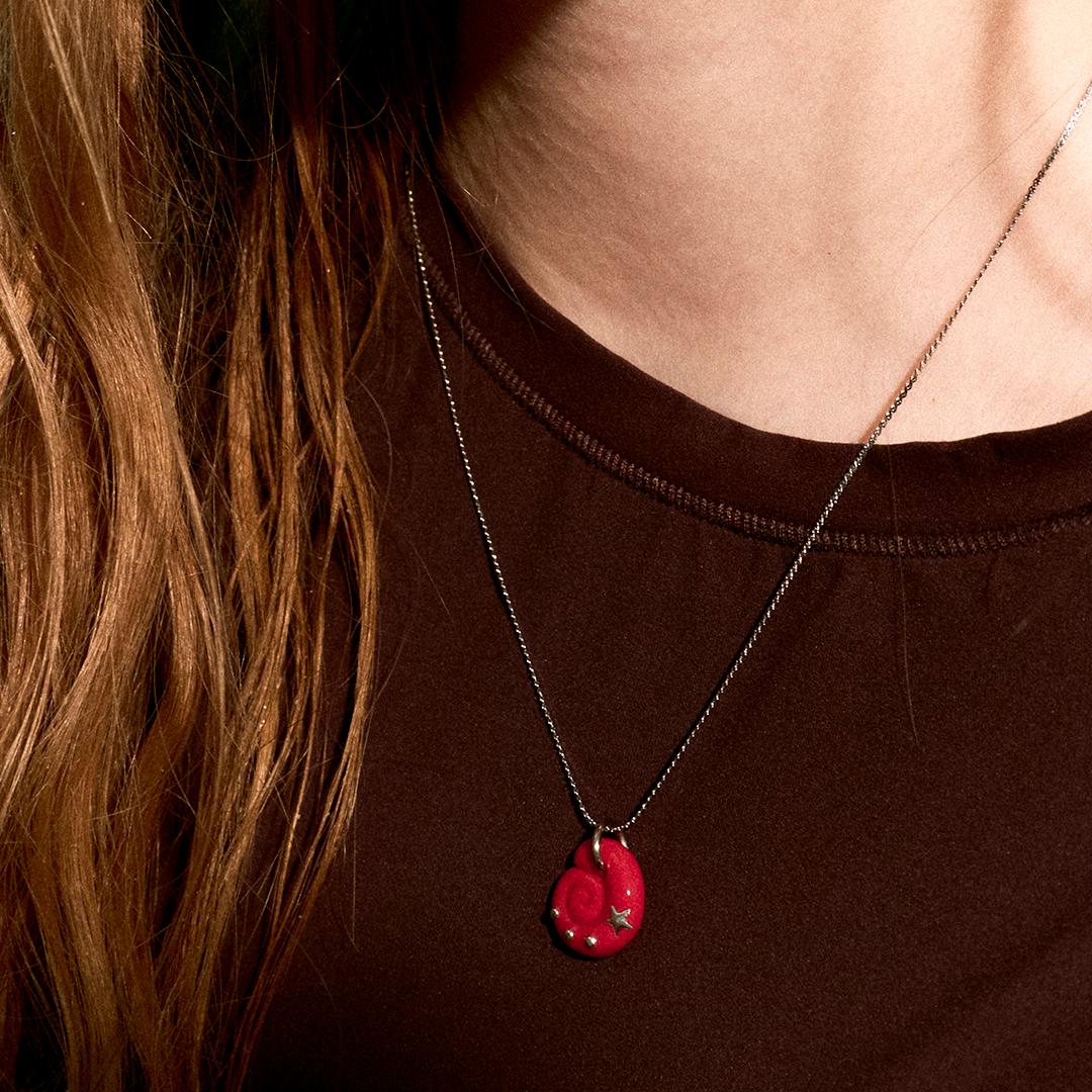 eddy necklace-red