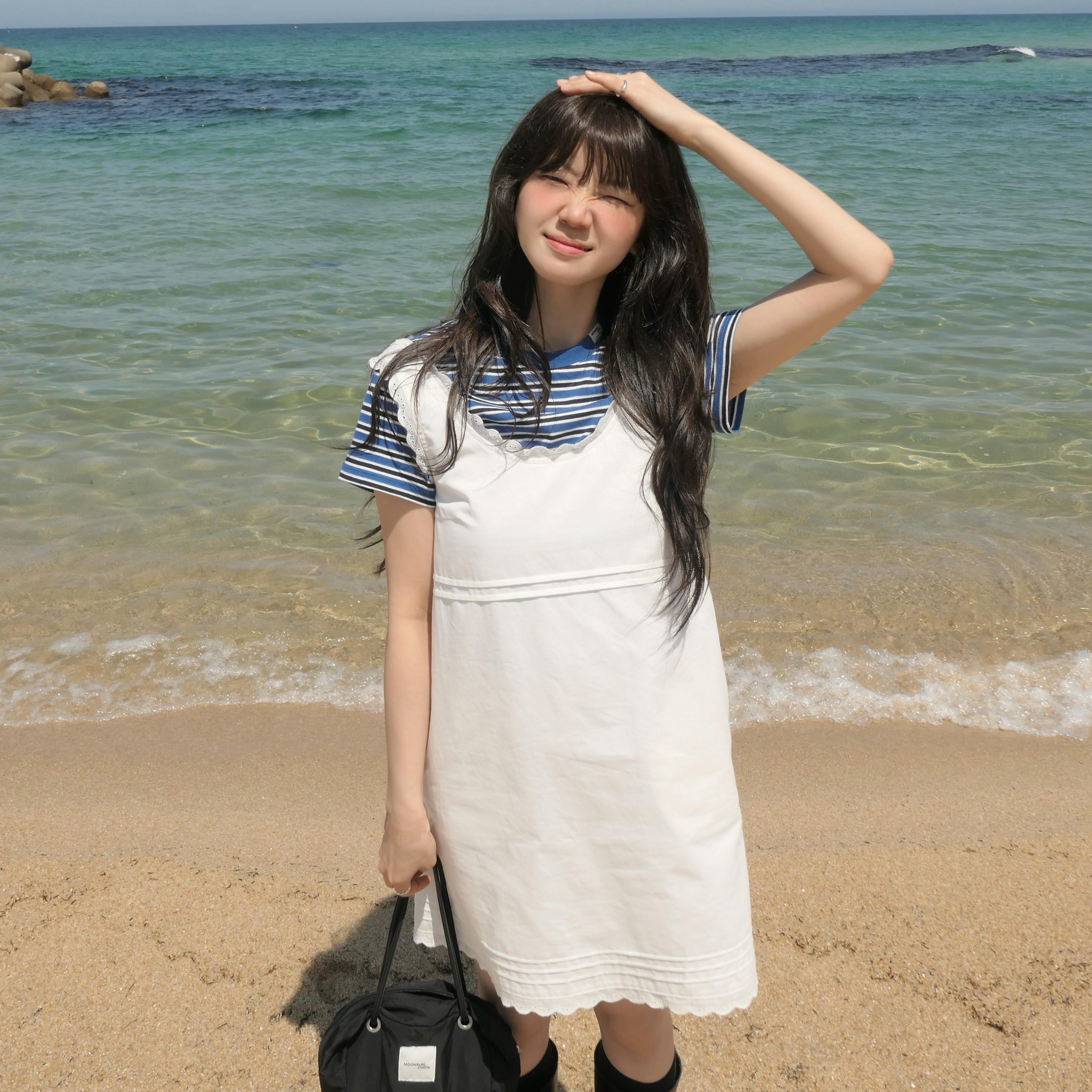 [오제 PICK] M.C Stripe Baby T-Shirt / BLUE STRIPE
