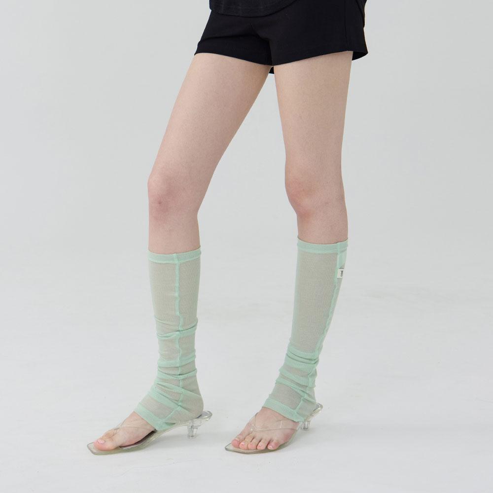 Soft Sheer Open-Toe Warmer_Mint