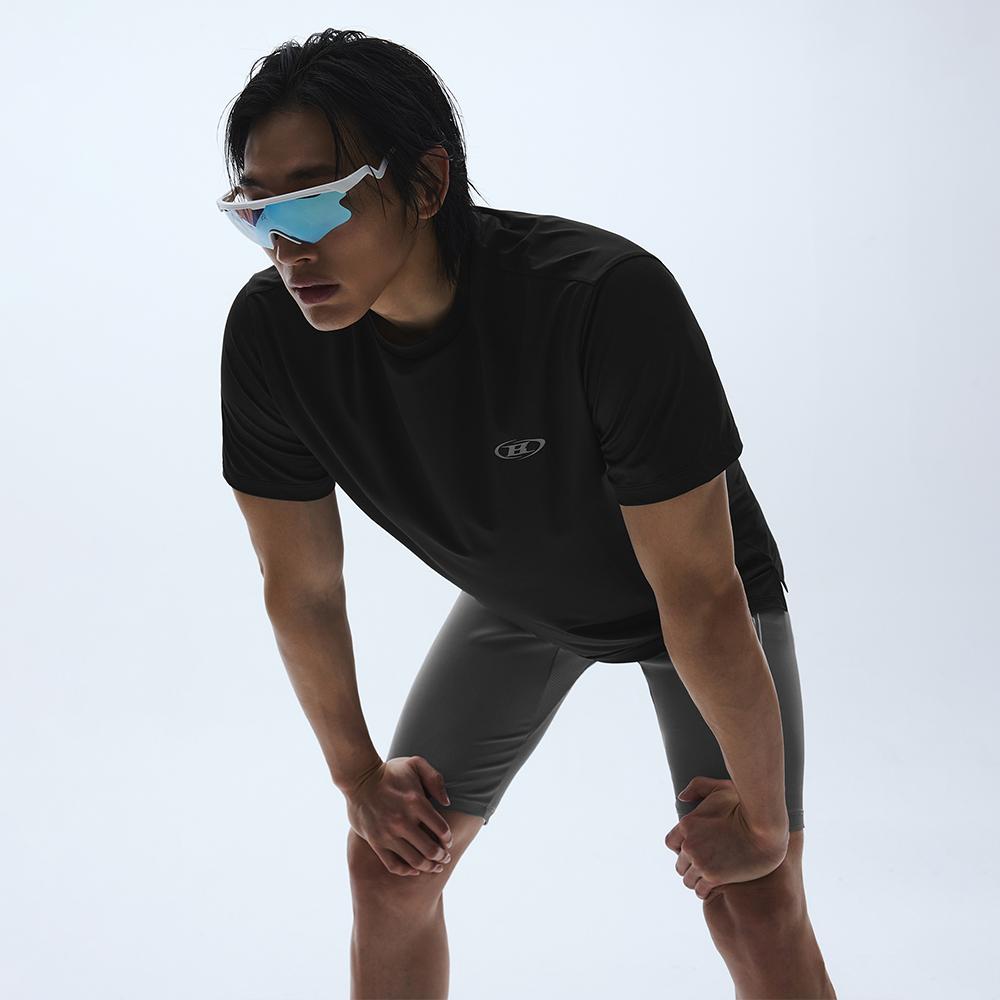 SYMBOL B QUICK DRY T-SHIRTS [BLACK]