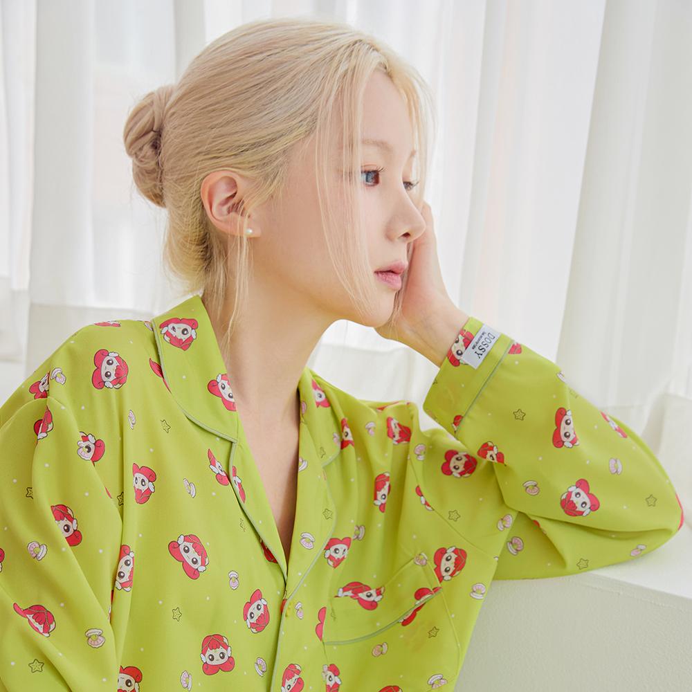 찰랑핑 실크핏 긴팔 잠옷 세트