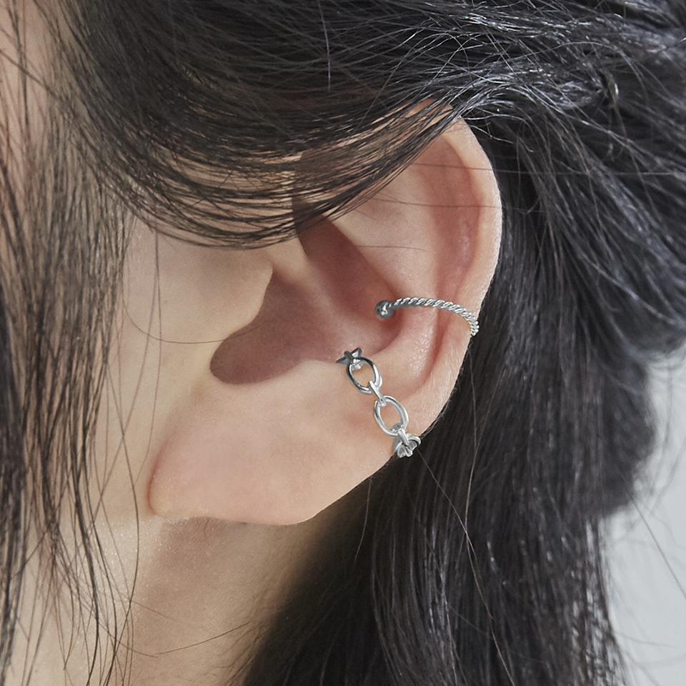 [윤세아, 차은우, 레드벨벳 슬기,김보라 착용] dot point earcuff set