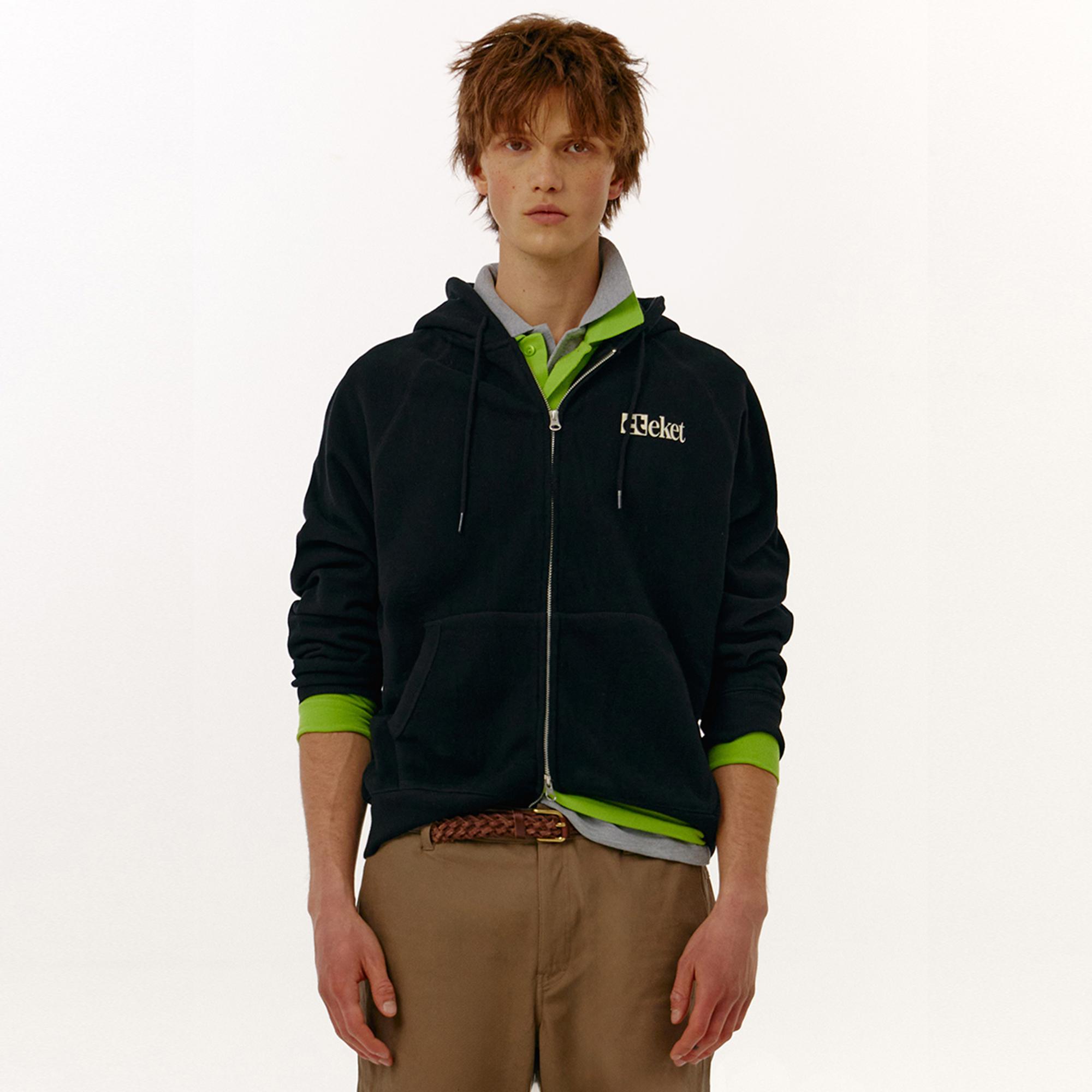 Plan Zip-Up Hoodie Black