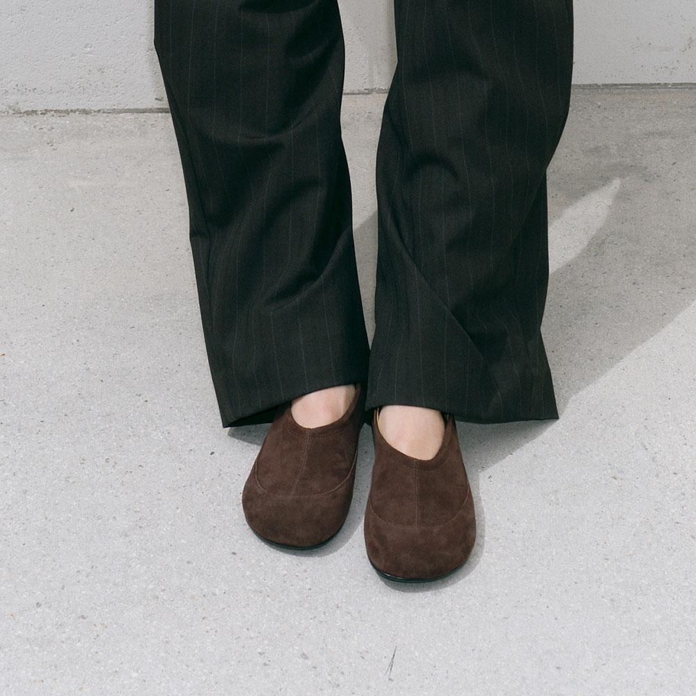 [3일배송]Rosy flat shoes (Brown)