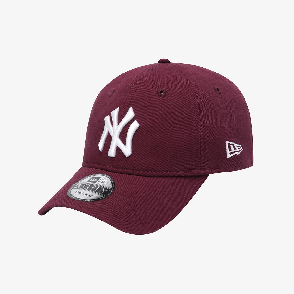 MLB 뉴욕 양키스 베이직 언스트럭쳐 볼캡 와인