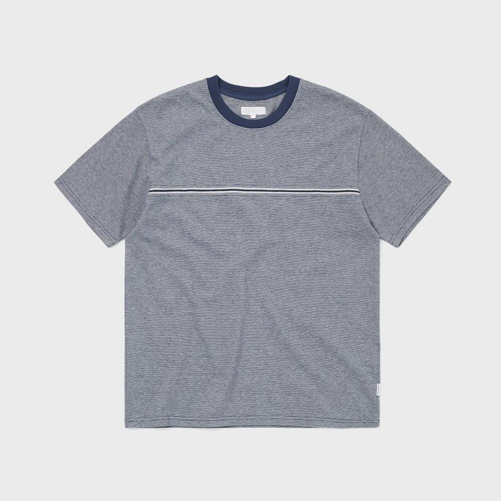 Micro Striped Tee Navy