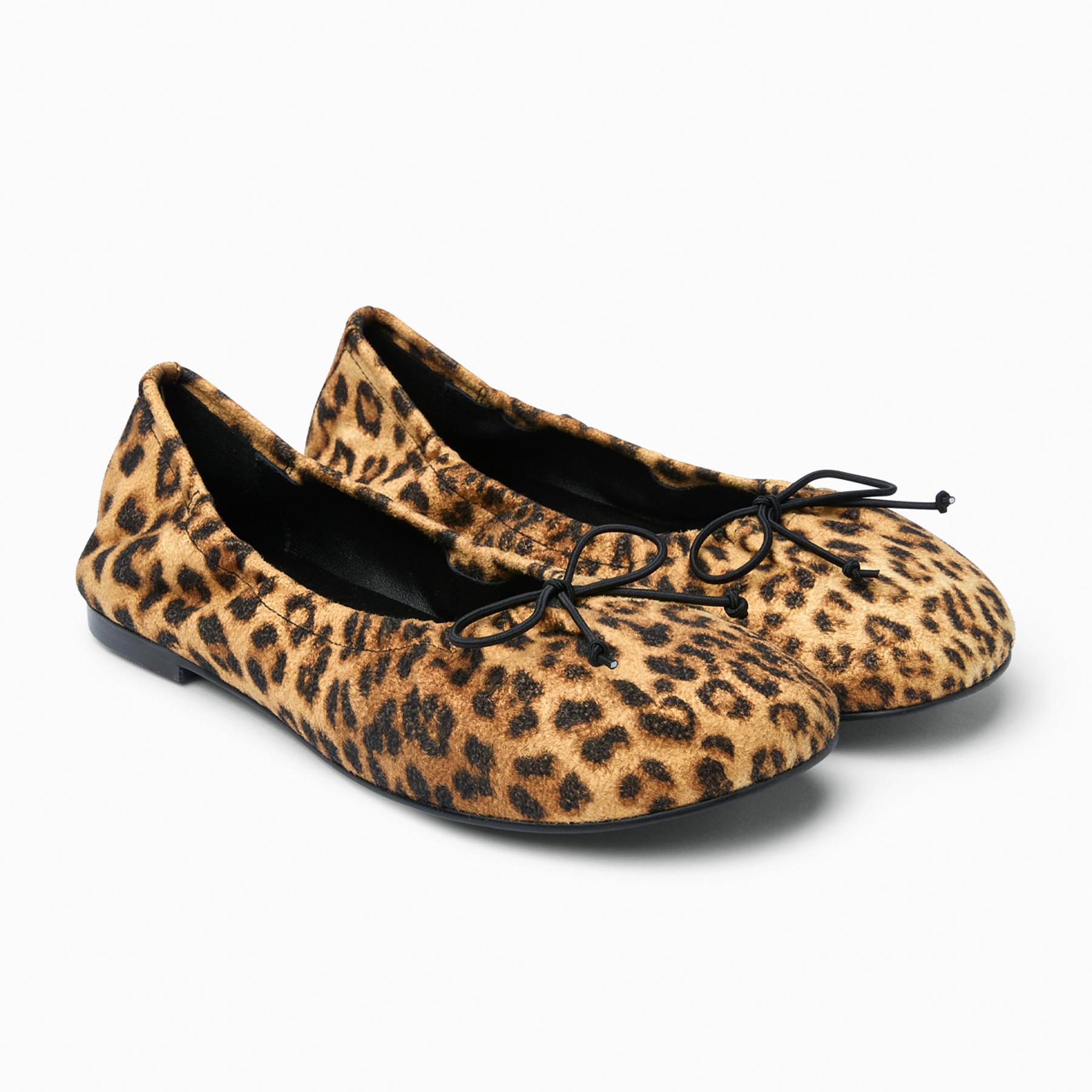 BUN BALLERINA FLATS LEOPARD