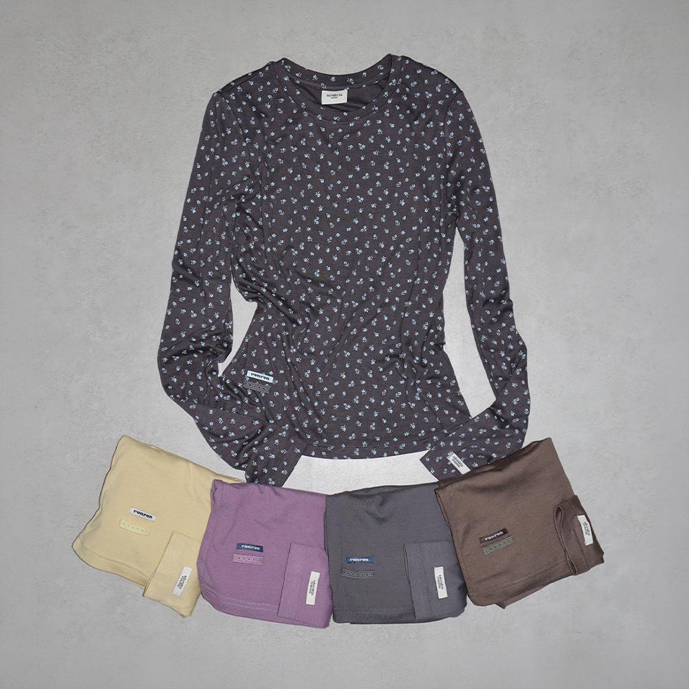 [SET] SOFT MINI LABEL LONG SLEEVE (14colors)
