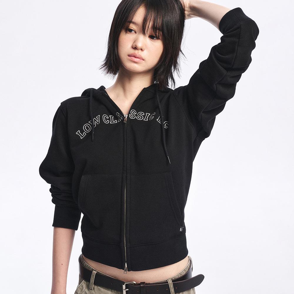 Lc REGULAR ZIP-UP HOODIE_BLACK [LC263TS10BK]