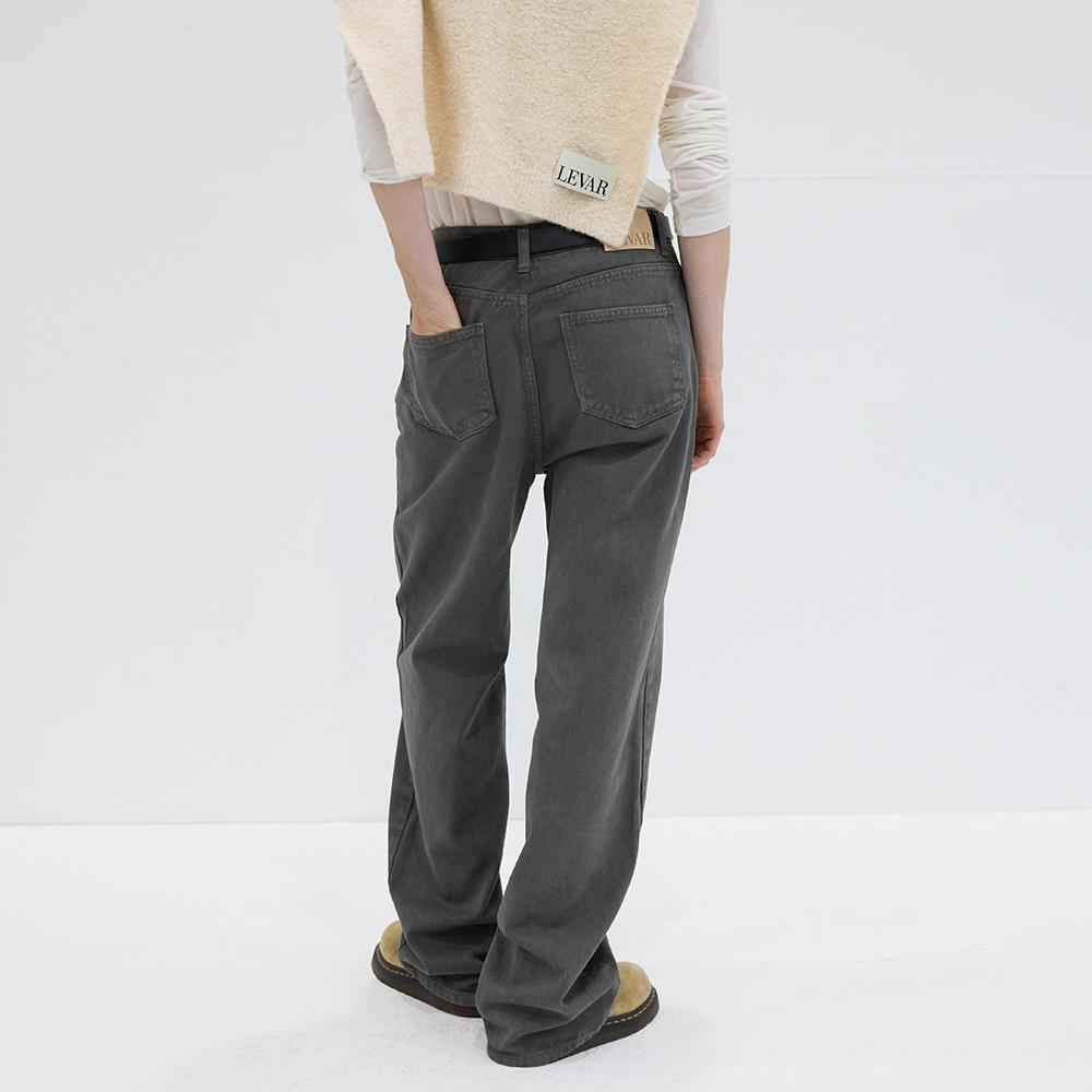 [12차][기장선택] Relaxed Fit Denim - Stone Khaki