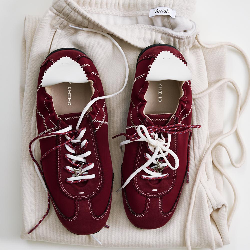 [기호X베리시] TRIA SHIRRING SNEAKERS / RED