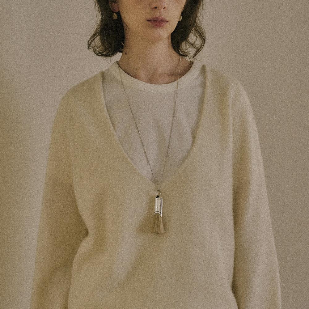 HORSEHAIR BRUSH NECKLACE_2 Colors
