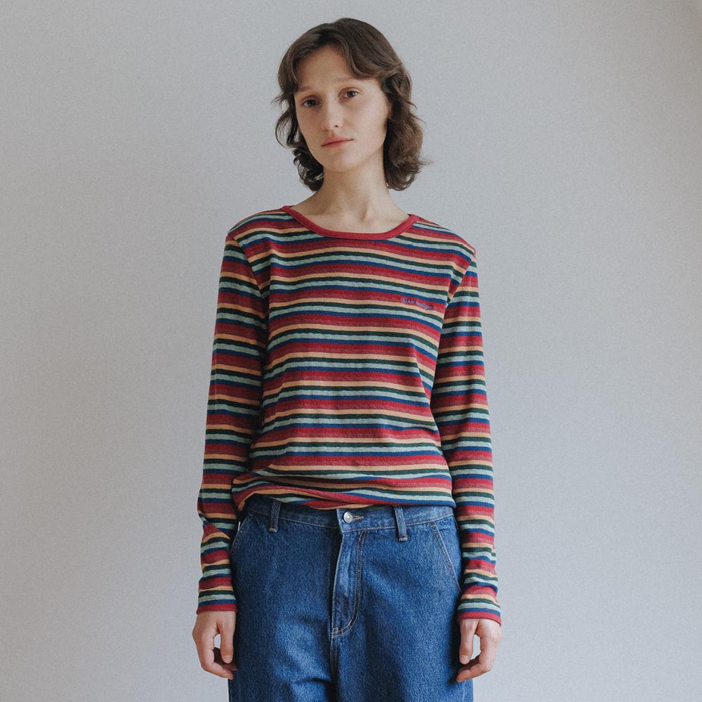 [3차] Sally Stripe Top (Red)
