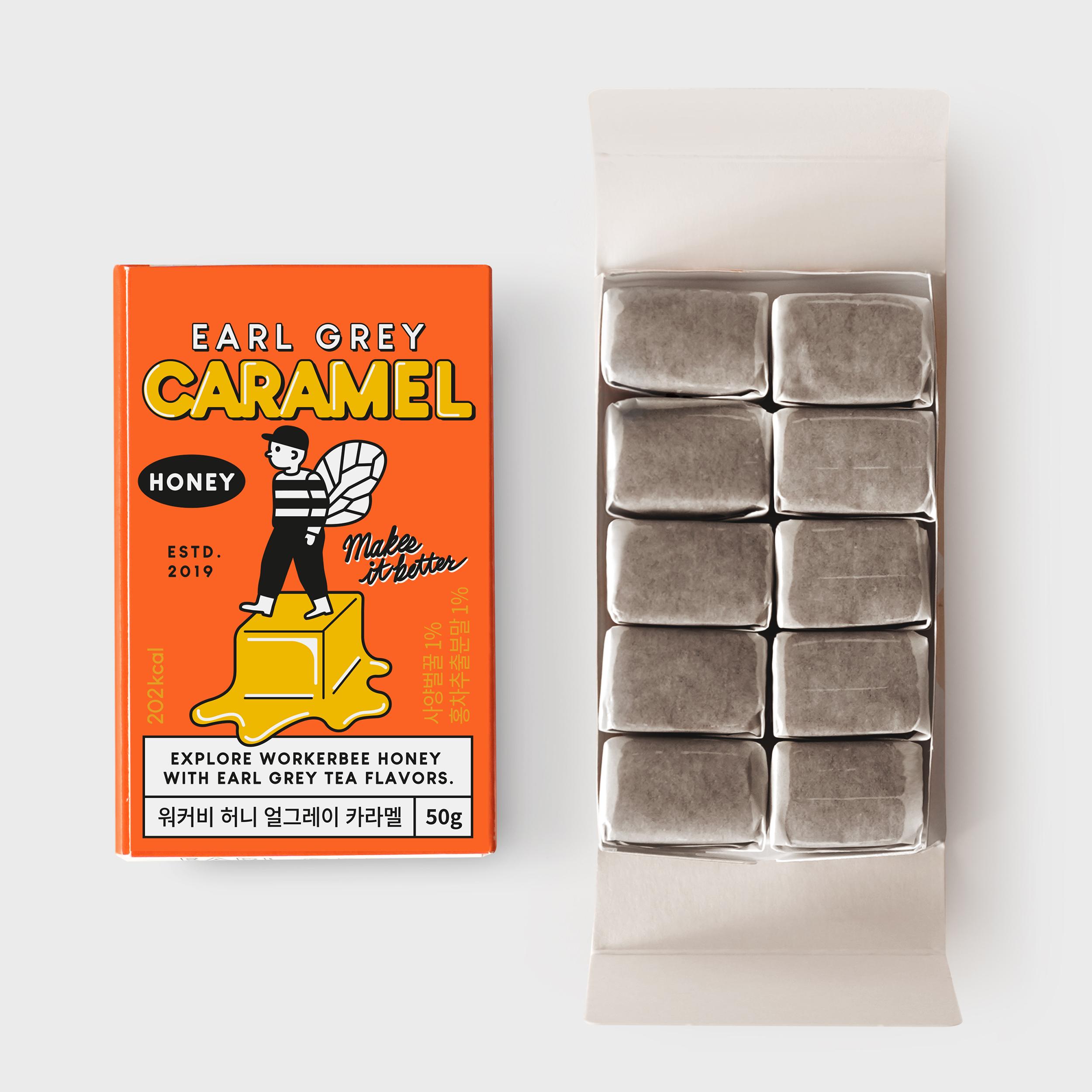 [꿀카라멜] 워커비 허니 얼그레이 카라멜 50g