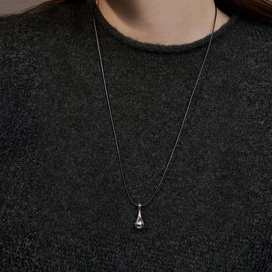 [에스파 윈터,김연경 인피니트 성규, 에이티즈 우영 착용] bottle pendant leather necklace