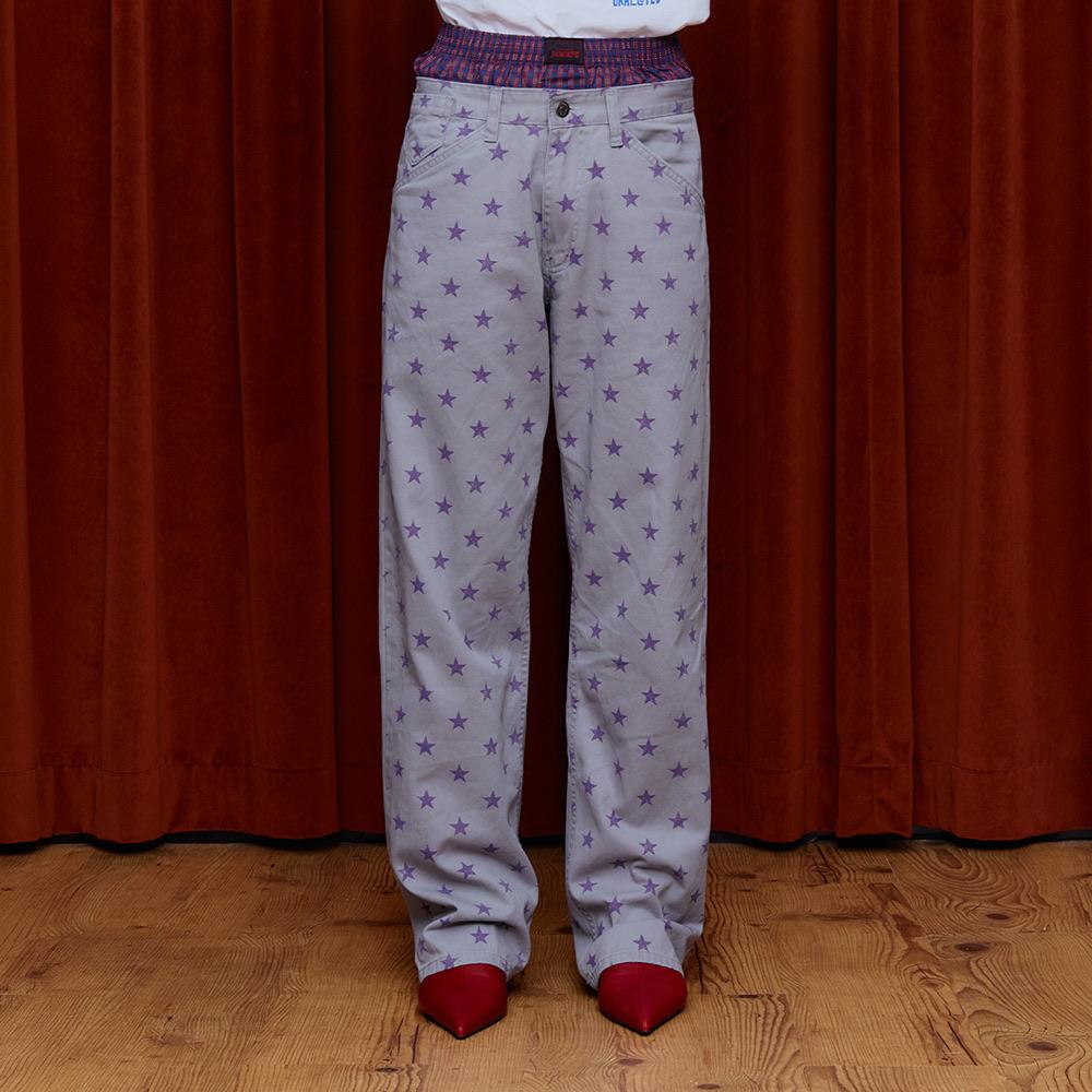 STAR COTTON PANTS / GREY