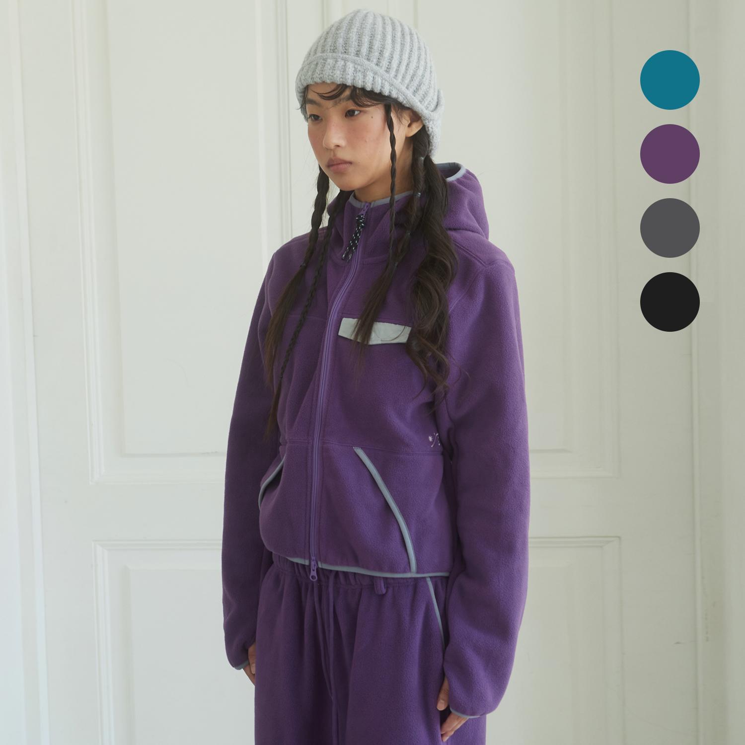 (DEFG X US) FLEECE HOOD ZIP-UP [4COLOR]