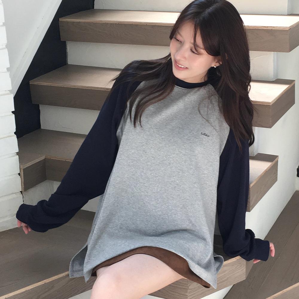 [주미니 Pick]Raglan oversized modal tee [TIFA06LT06]_Navy