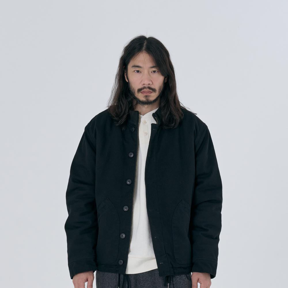 UO TWILL DECK JACKET BLACK