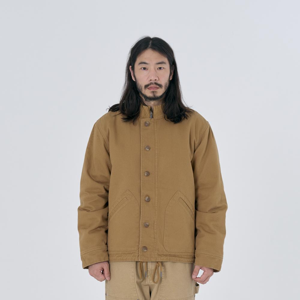 UO TWILL DECK JACKET BEIGE