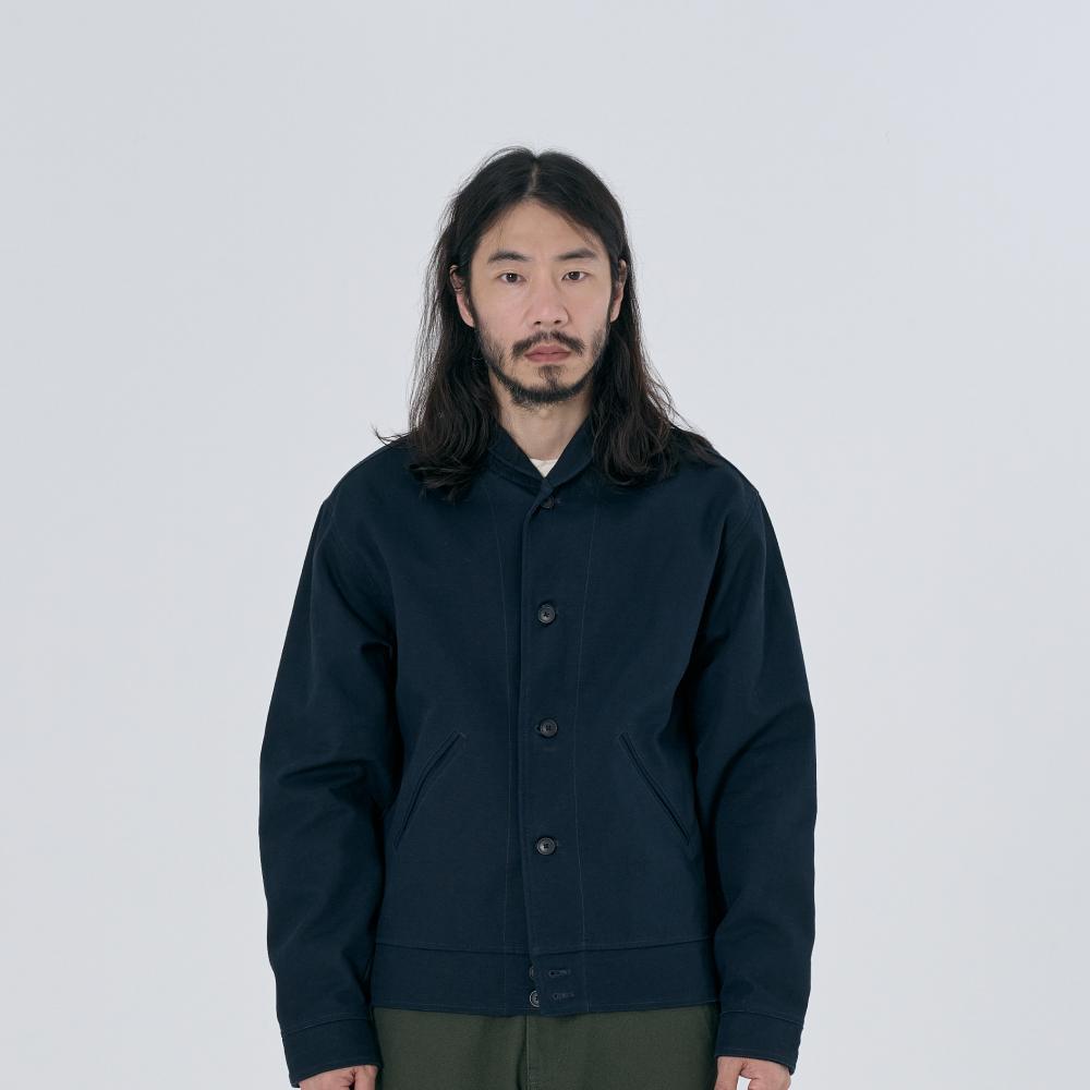 UO JUNGLE CLOTH COSSACK JACKET DARK NAVY