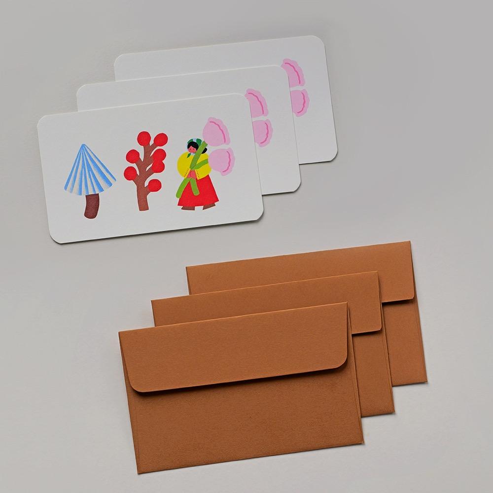 Natures Little Treasures, 카드 세트 [3 Cards + 3 Envelopes]