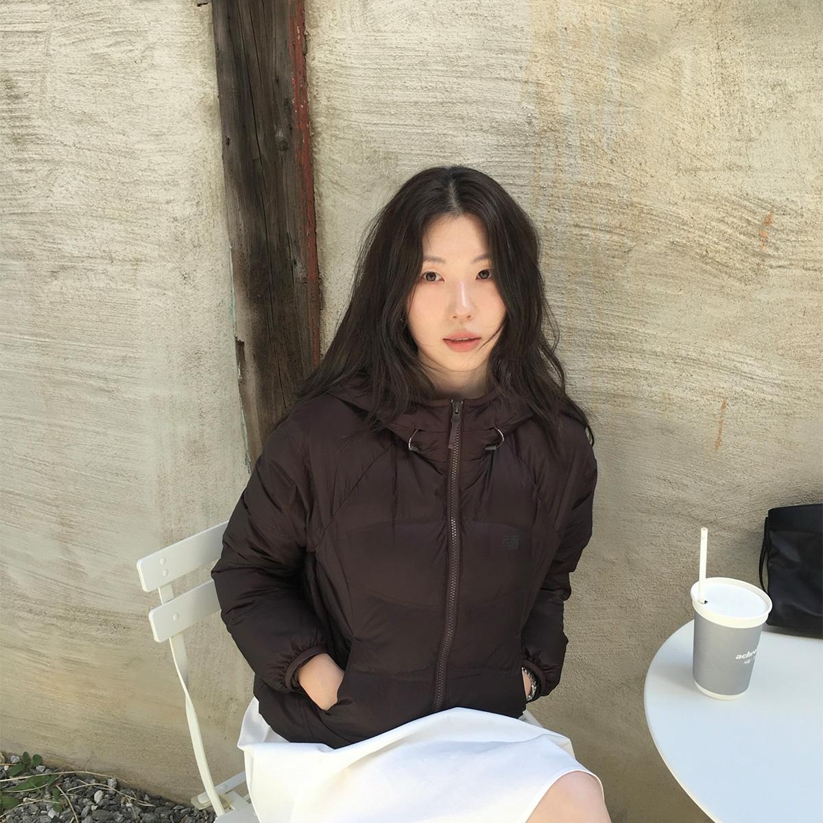 [곰송이 Pick] NBNPG4W912 / WOMEN 플라잉 204 Airy 후드형 경량다운 (BROWN)