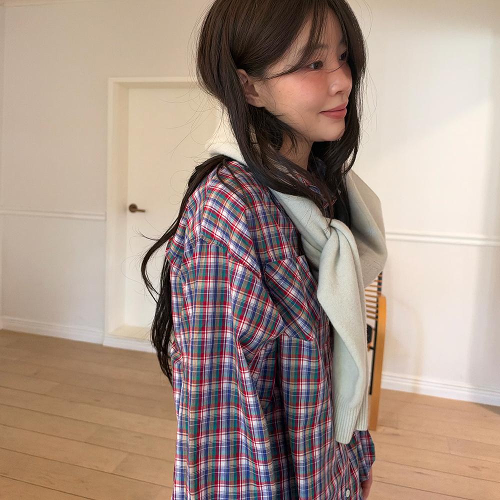 Days Multi Check Shirt_Berry Mix