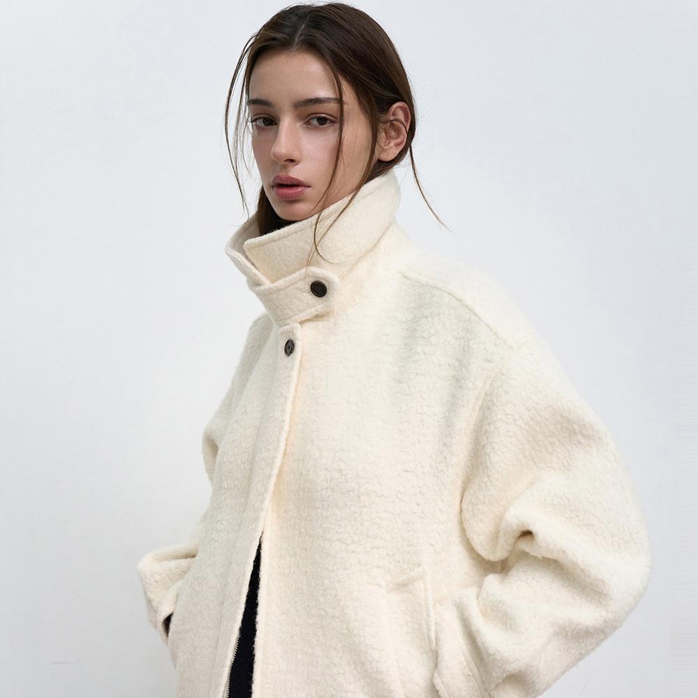 Suri Alpaca Convertible Blouson_Cream