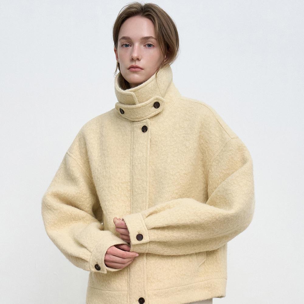 Suri Alpaca Convertible Blouson_Butter