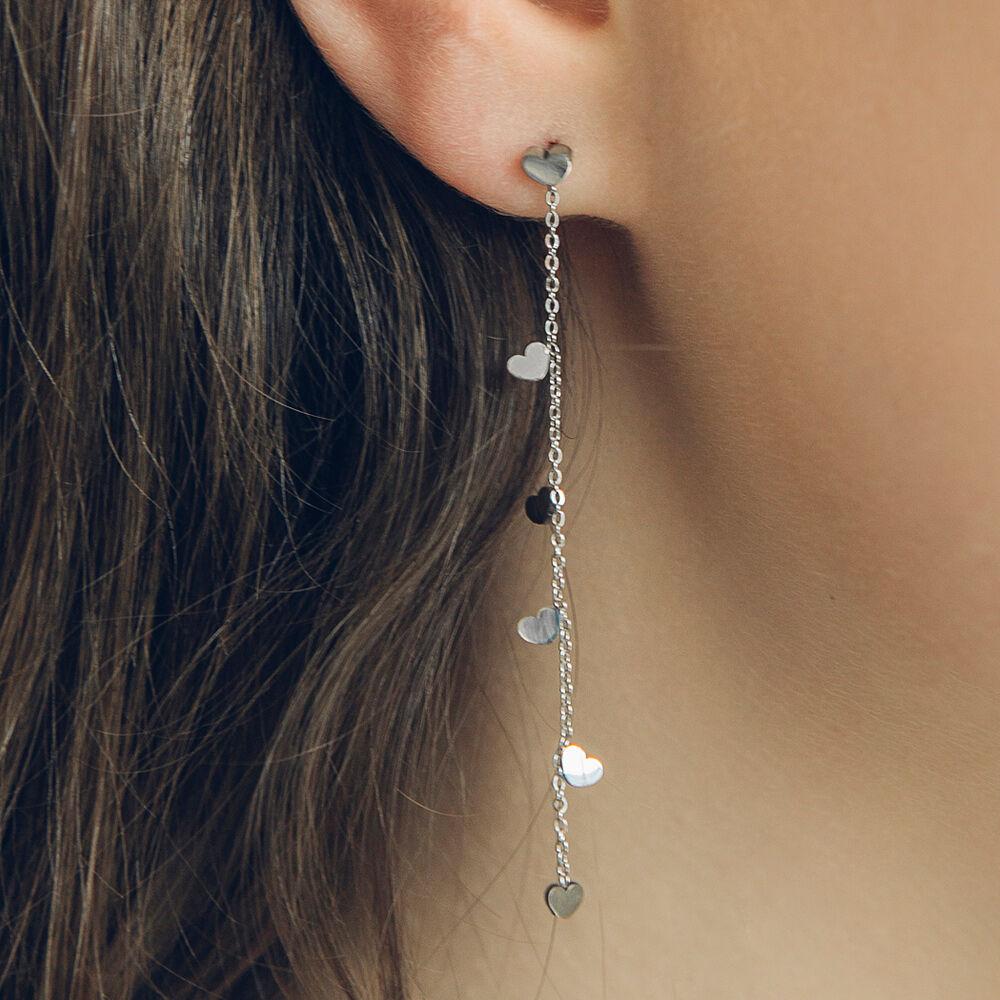 milky way heart earrings (2colors)