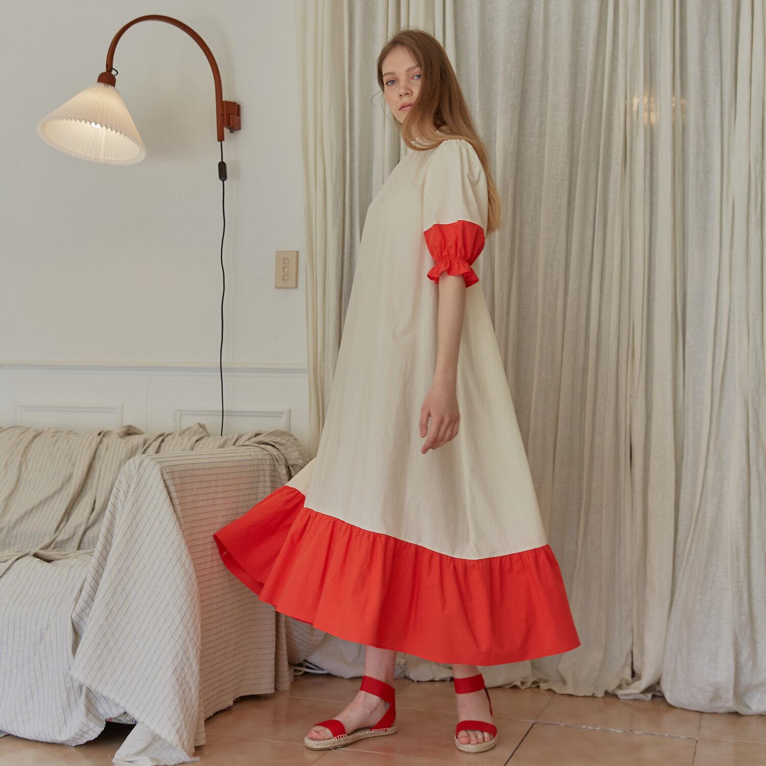 [TINA BLOSSOM] SCARLET BALLY DRESS