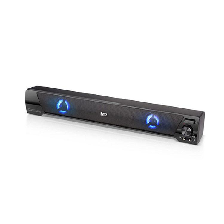 브리츠 게이밍 LED 사운드바형 스피커 BA-RG100