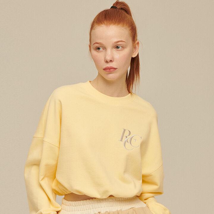 RCC Logo Crop Sweatshirt [LEMON SHERBET]