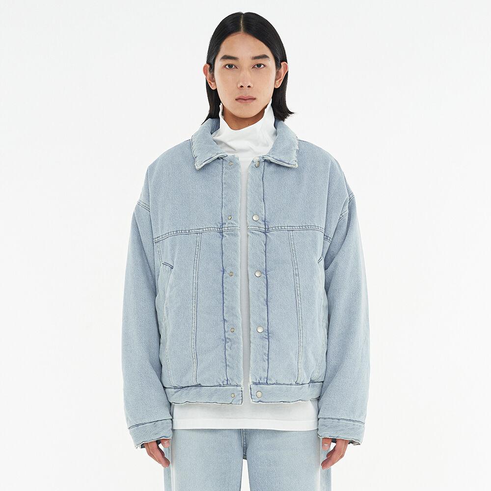 JP102 패디드 데님 트러커 자켓 (LIght Blue)