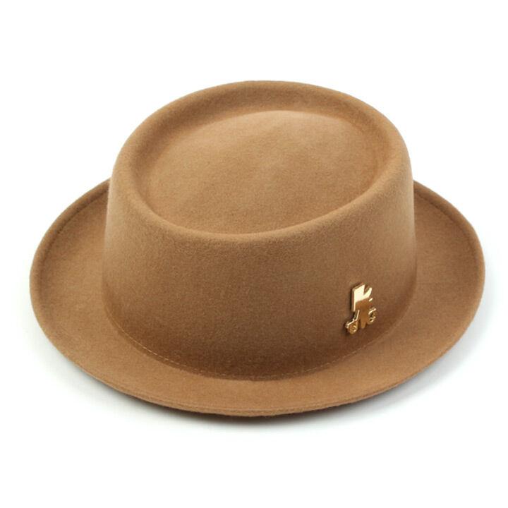 [유니버셜케미스트리 ] Very Short Wool Beige Fedora 울페도라