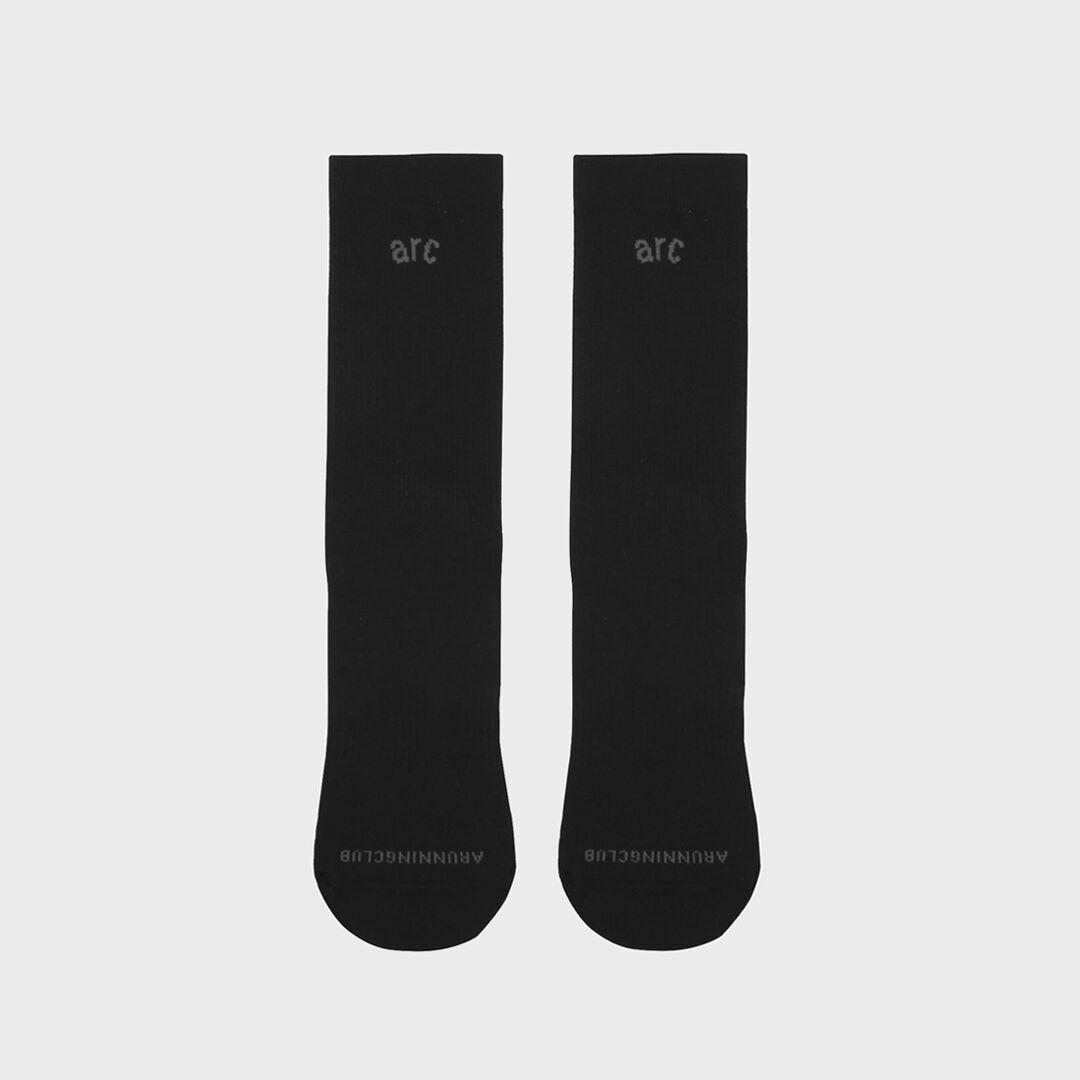 [ARC 에이알씨] Run Crew Socks - Black