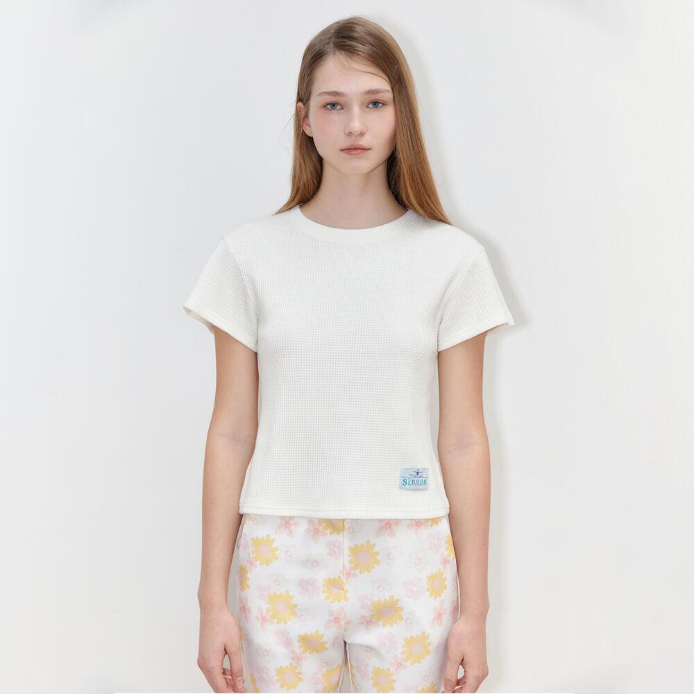 Logo Waffle T-Shirt (Off White)