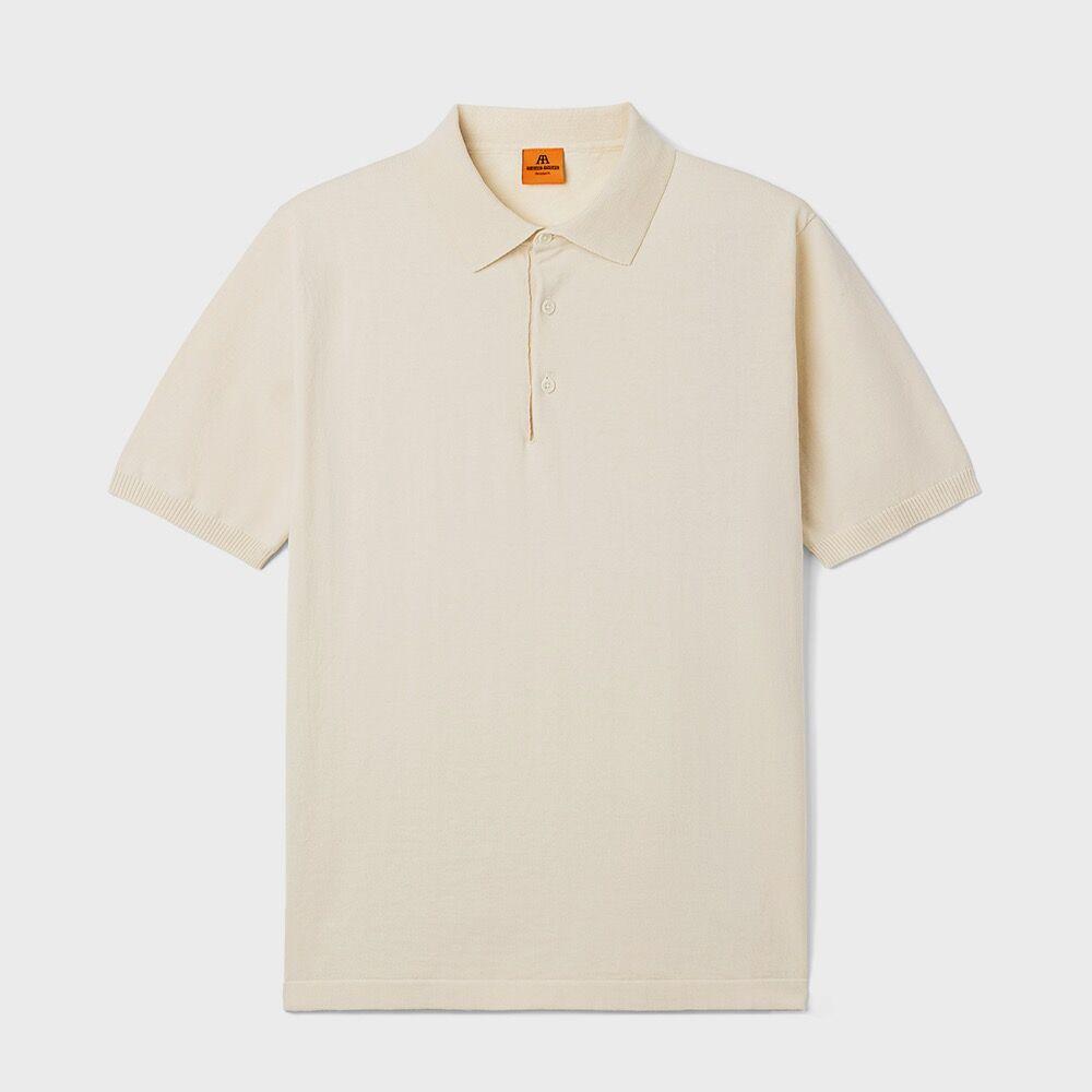 반팔 니트 폴로 셔츠 Raw Cotton