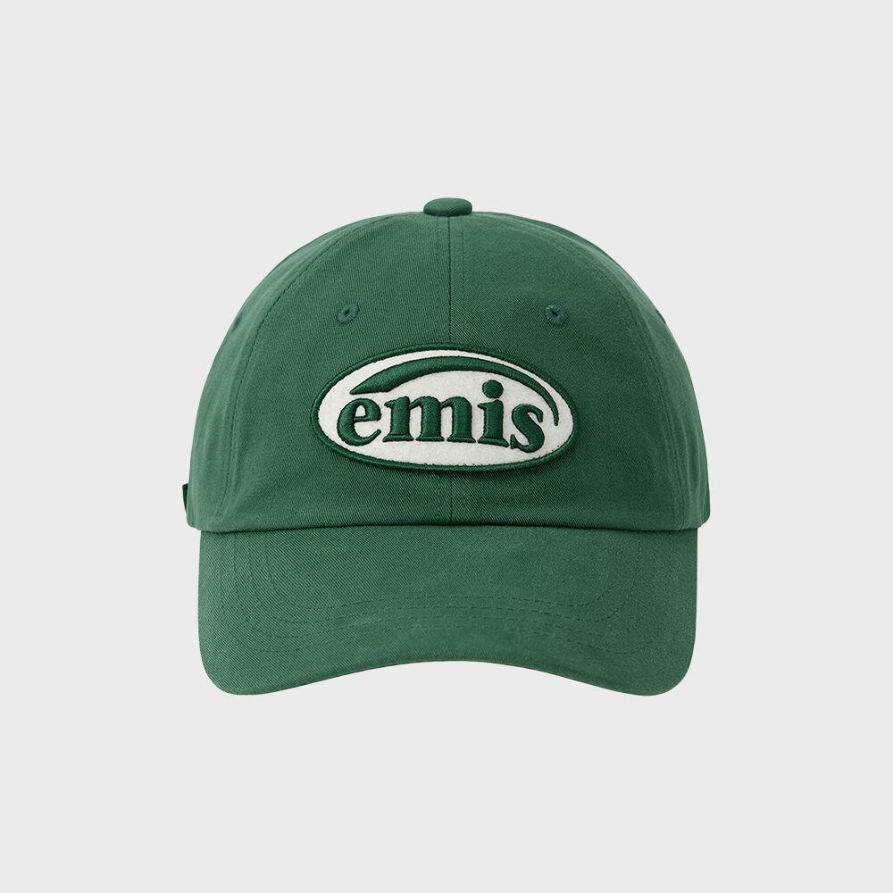 TONE ON TONE WAPPEN BALL CAP-GREEN