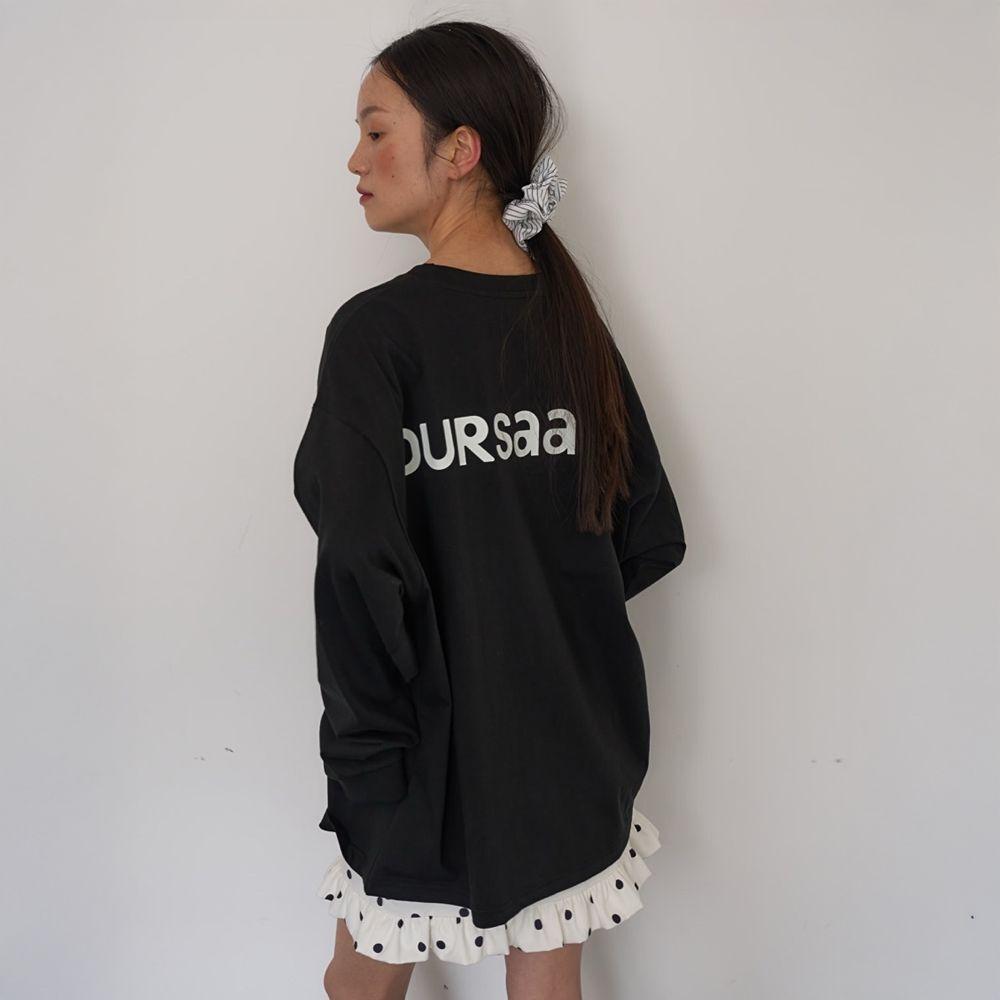 Basic Saalty Overfit T-shirts / Black