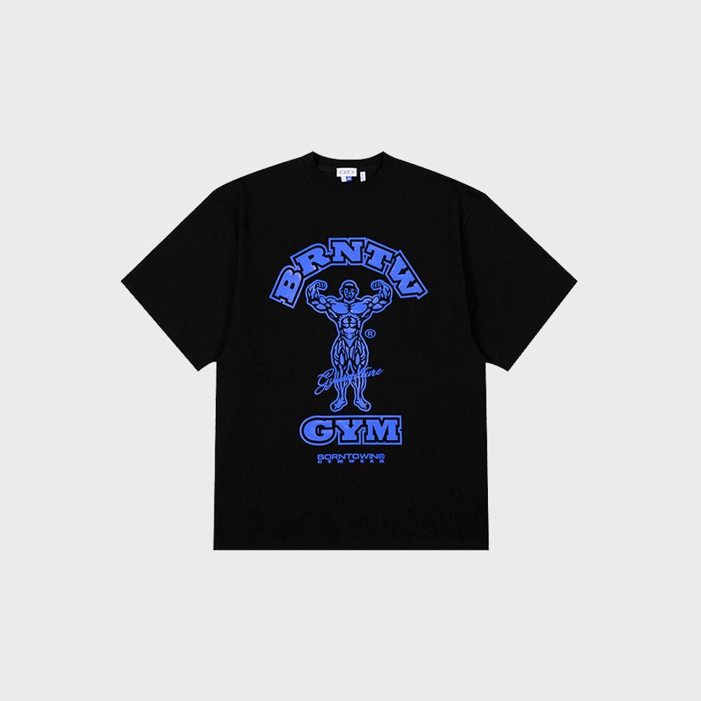 RAISEBORN OVER FIT T-SHIRTS [BLACK BLUE]