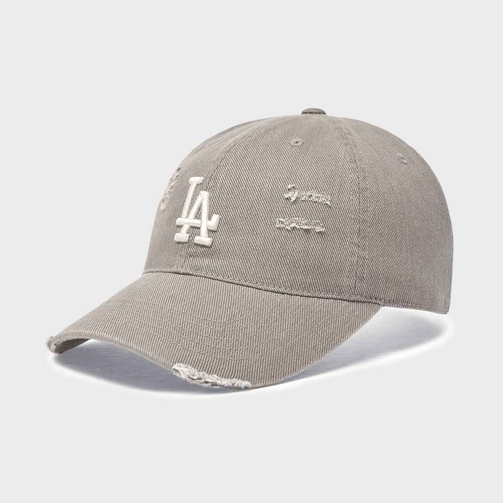 [MLB] 데미지 워싱 언스트럭쳐 볼캡 LA (Grey)