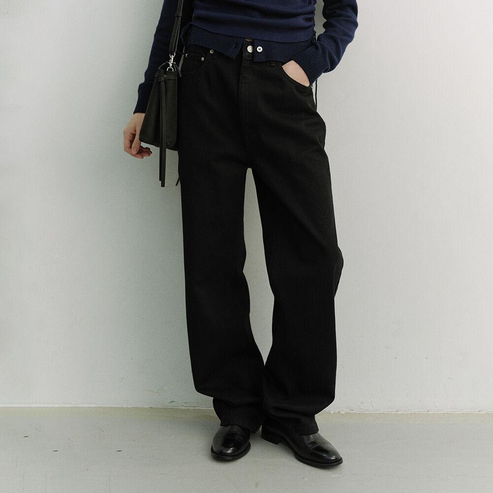 LOOSE JEANS BLACK_UDPA6A205BK