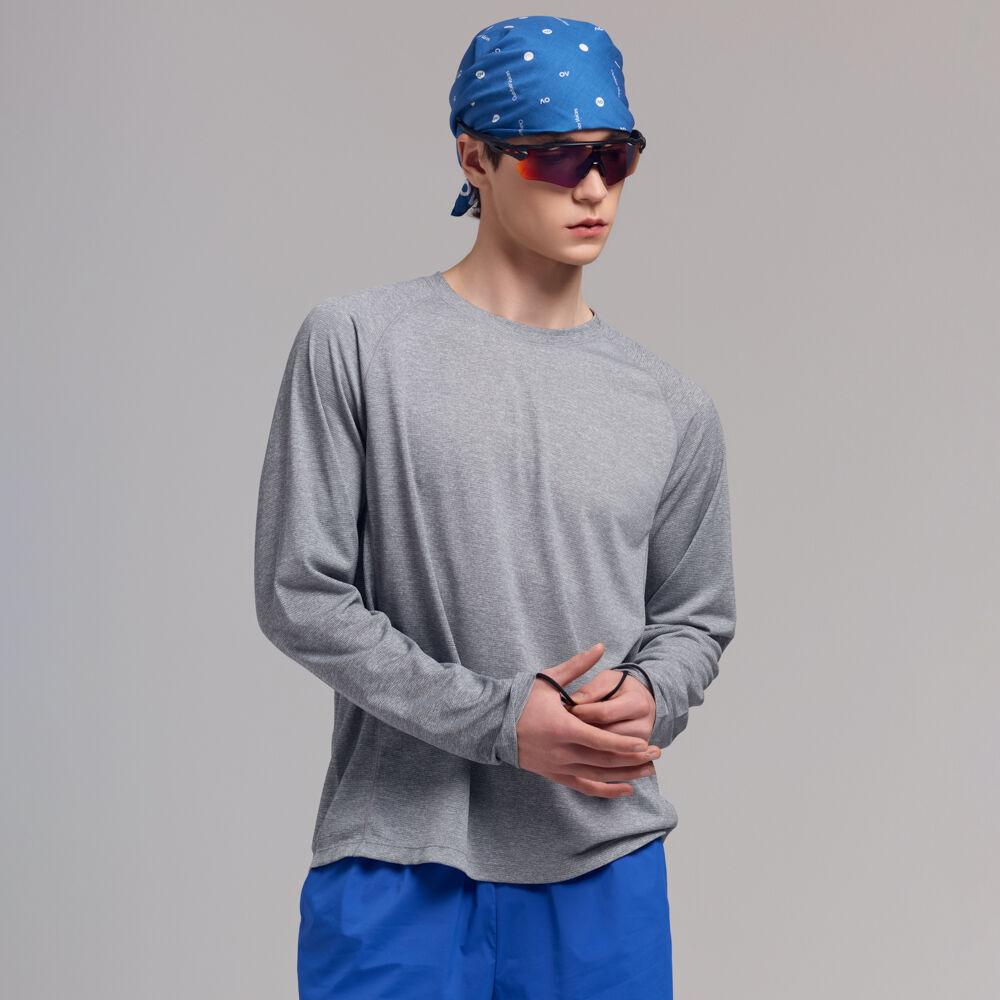 Technol-OV AIR FLEX LONG SLEEVE TEE (HEATHER GRAY)