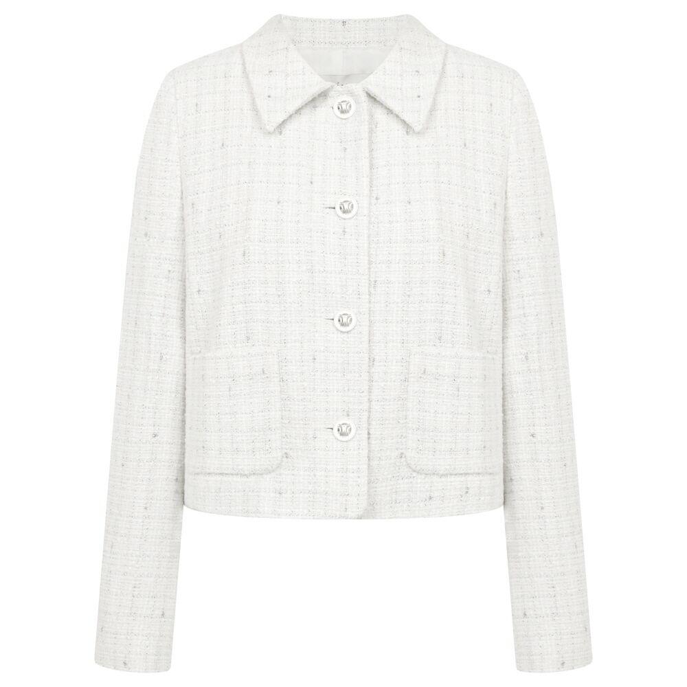 [라인어디션]카라포인트 트위드 자켓 NVWJKQC990