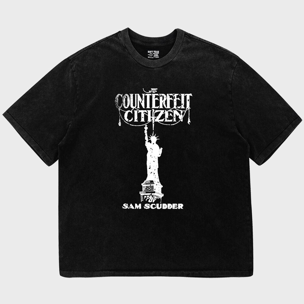 COUNTERFEIT CITIZEN 피그먼트 다잉 반팔 티셔츠