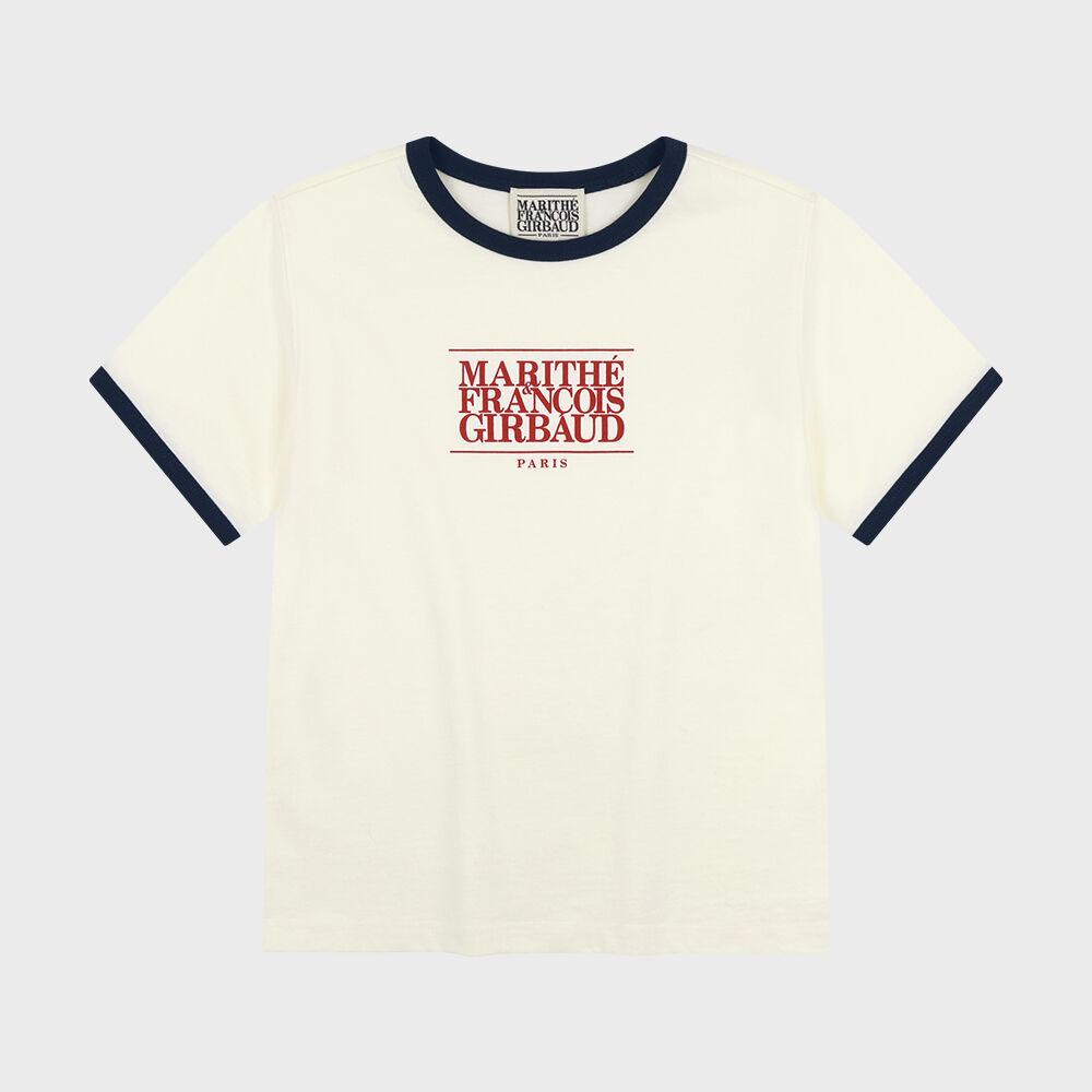 KIDS CLASSIC LOGO RINGER TEE ivory