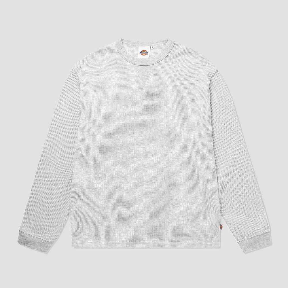 레귤러핏 와플 롱슬리브 White Melange