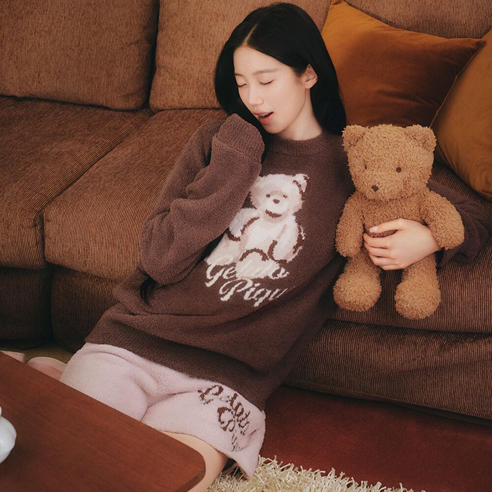 [르세라핌 착용] BABY MOCO 베어 자카드 풀오버 & 숏 팬츠 셋업 PWNT264120